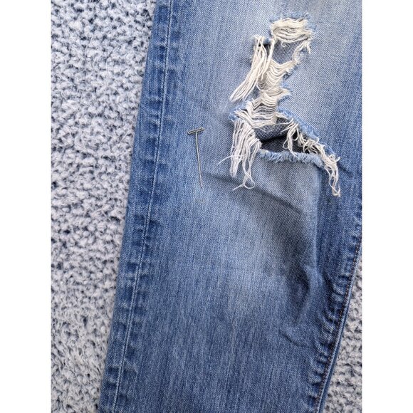 Abercrombie & Fitch The AF Skinny Jeans Mens 32X32 Distressed Preppy Y2K Blue - Picture 10 of 16